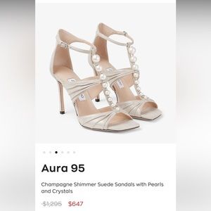 Jimmy choo heels. Aura 95 on website for $650.